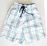 Boys Swim Trunks Plaid/Skulls 4 Boys Swim Trunks Plaid/Skulls 4
