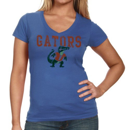 Florida Gators Ladies Royal Blue Quake T-shirt (Large)