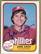 Tug McGraw autographed Baseball Card (Philadelphia Phillies) signed 1981 Fleer baseball card Game Saver (SR)