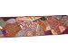 Red Orange Decorative Wall Hanging Beaded Art Unique Decor Tapestry Table Runner 60 X 20 Inch Free Shipping