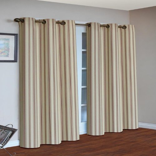 Weathermate STRIPE Grommet Top Panel PAIR - 63 - TERRA color