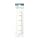 Amerock H55590-WGW 9-Inch Classic Key and Gadget Rack, White with White Hooks