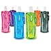 Vapur Reflex Flexible Water Bottle - with Carabiner.50 Liter, 16 Ounces, Purple (Model: 10105)