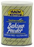 Hain Pure Foods Baking Powder Sodium Free, Gluten Free, 8 Ounce Box