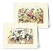 Note Card Cafe All Occasion Greeting Cards with Off White Envelopes | 36 Pack | Vintage Crazy Cats Designs Assortment | Blank Inside, Glossy Finish | Great for Sending Notes, Gifts, Bulk