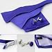 Indigo Silk Self-tie Bow Tie For Mens Handkerchiefs Cufflinks Set With Gift Box BT1009