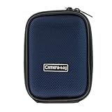 GTMax Universal Camera Black Blue Nylon Case For Canon PowerShot ELPH 300 H ....