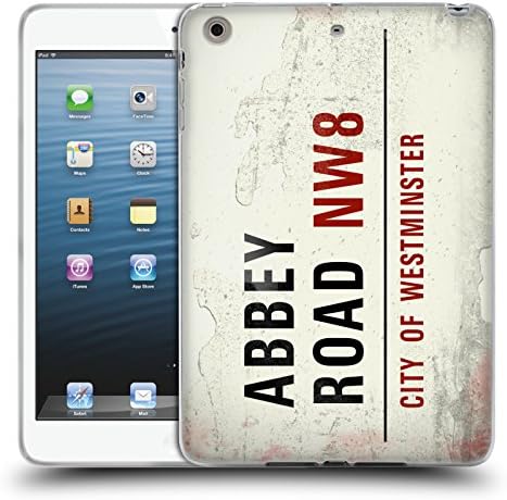 Official London Abbey Road Vintage Street Signs Soft Gel Case for Apple iPad mini 1 / 2 / 3