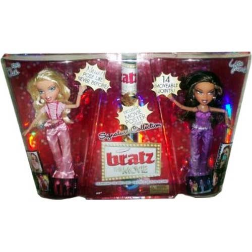 Childrens Toyshop  Toys : Bratz The Movie Signature Collection - Cloe & Yasmin Doll (Pink & Purple) Twin Pack (with Free Exclusive Movie Poster)