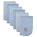 Luvable Friends Baby Burp Cloths, 6 Pack, Blue $5.99