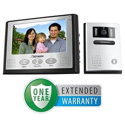 Defender GK300-7M2 Hands Free 2-Wire Color Video Intercom System & Bonus 1 Year Warranty
