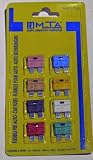 Produkt-Bild: Auto Sicherung Stecksicherung Set von 3 A bis 30 A Standard 19 mm lang MTA 06.00407 Inhalt: 3A, 5A, 7,5A, 10A, 15A, 20A, 25A, 30A