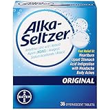 UPC 016500040125 product image for Alka-Seltzer Original Effervescent Tablets with Aspirin, 36-count Boxes (Pack of | upcitemdb.com