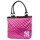 MLB New York Yankees Pink Quilted Tote