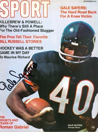 Gale Sayers Autographed/Hand Signed Sport Magazine November 1969