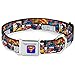 Buckle-Down Seatbelt Buckle Dog Collar - SUPERMAN Action Blocks White - 1