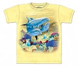 Party Dolphins T-Shirt 100% Cotton Short Sleeve Shirt in Youth, Teen, and Adult Sizes