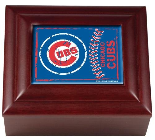 MLB Chicago Cubs Wood Keepsake Box