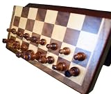 Frances 8 Folding Walnut Magnetic Chess Set