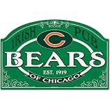 Wincraft Chicago Bears St. Patrick's Day Wooden Sign Each