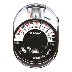 Sekonic L-208 Twin Mate Light Meter (Black/White)