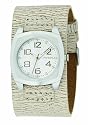 Fossil JR9653 Ladies Cream Leather Strap Watch With White Dial