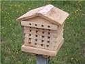 WOODEN RED MASON BEE NEST
