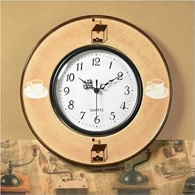 Click here to buy Cafe Renaissance Wall Clock by Popular Home Collections.