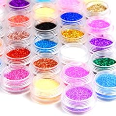45 Farben Nailart Glitter Glimmer Puder Glitterpuder Glitzpuder D�sen Set