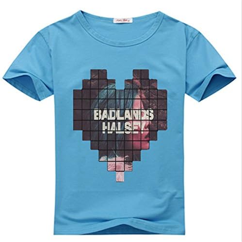 Guangyong Li Mens Intresting We Love Halsey Tour 2015 Logo Sky Blue T-shirts Size M