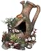 Aquarium Dekoration Aqua Ornaments “KRUG MIT MUSCHEL” mit Pflanzen; L23 x B20 x H23,5 cm
