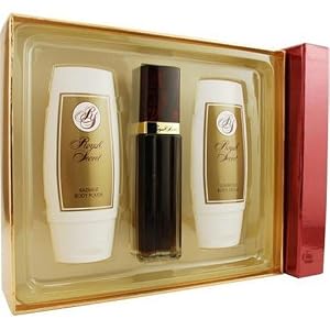 Royal Secret By Five Star Fragrance Co. For Women. Set-cologne Spray 3.3 OZ & Body Cream 3.3 OZ & Body Polish 3.3 OZ