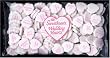 Large Fluted White Wedding Hearts (1lb. Clear Bag)