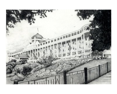 Grand Hotel 1887 Stretched Canvas Poster Print by Luke Lauch, 16x20