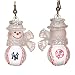 New York Yankees MLB Snowman Baseball Earrings (1")