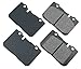 Akebono Brake Pad Set (ACT665), GREY