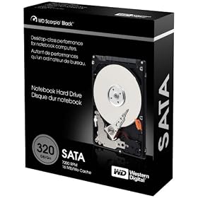 Western Digital Scorpio 320GB 2.5 Inch Internal Hard Drive For Laptop Notebook