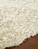 2 x 3 Rectangular Safavieh SG731A-2 Ivory Color Handmade Chinese "Shag Collection" Rug