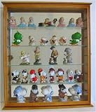 Action Figures / Figurines Shadow Box Wall Curio Display Cabinet Case -Oak FinishIMAGE