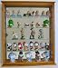 Action Figures / Figurines Shadow Box Wall Curio Display Cabinet Case -Oak Finish_s-1