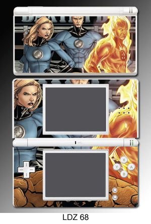  Fantastic Four Human Torch Game Vinyl Decal Cover Skin Protector #68 for Nintendo DS Lite