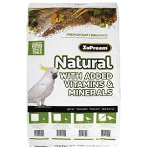 ZUPREEM 230358 Natural Large Bird Food, 20-Pound