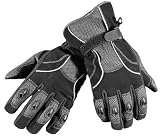 REFLECTIVE LEATHER MESH MOTORCYCLE BIKE GLOVES Silver