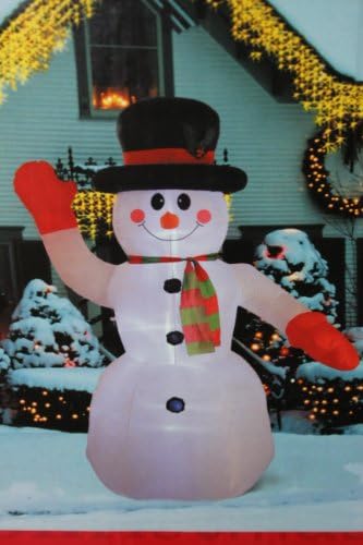 8 Ft Airblown Inflatable Lighted Snowman