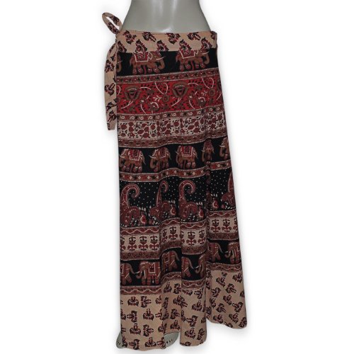 Printed Cotton Wrap Skirts Girls Comfortable