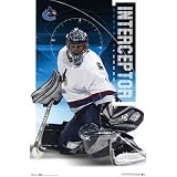 Roberto Luongo (Interceptor) Sports Poster Print - 24x36 custom fit with RichAndFramous Black 24 inch Poster Hangers