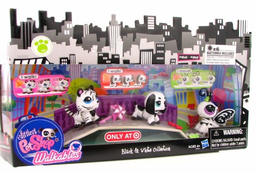 Littlest Pet Shop Walkables Exclusive Playset Black White Collection Littlest Pet Shop Walkables Exclusive Playset Black White Collection