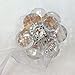 Ayygift Elegant Crystal Flower Magnetic Curtain Rope Tieback Wrap Holdbacks - Set of 2 Gem Collection Boxed (Gem-B)