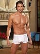 White Sheer Stripe Boxer Brief with Lycra Net Back