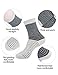 Men's Merino Wool Socks-6 Pack Thermal Outdoor Hiking Stripe Crew Socks